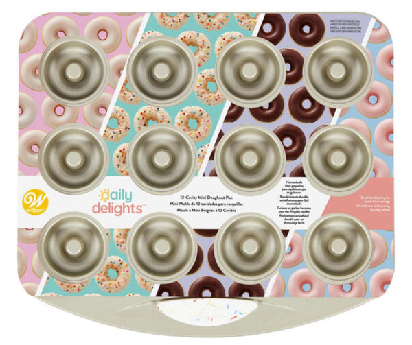 Wilton Mini Donut Pan 12 Cavity* - Sweet Life Cake Supply