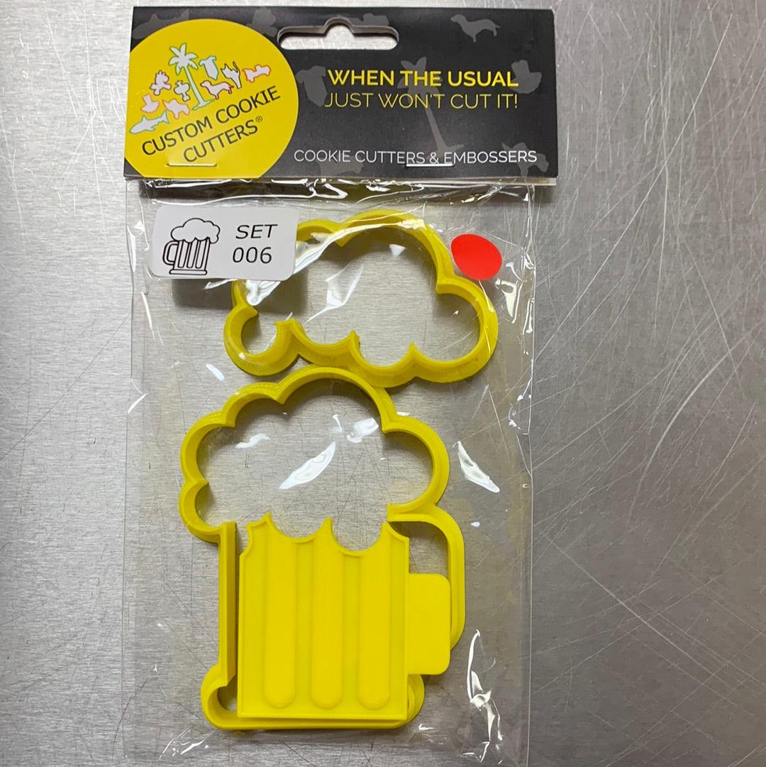 CCC Cutter & Embosser Set Beer Mug & 2 Cutters - Sweet Life Cake Supply