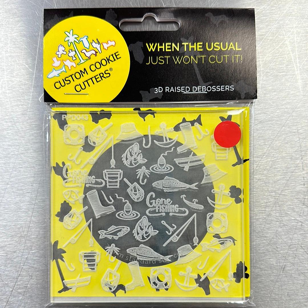 CCC Pattern Plate Fishing - Sweet Life Cake Supply