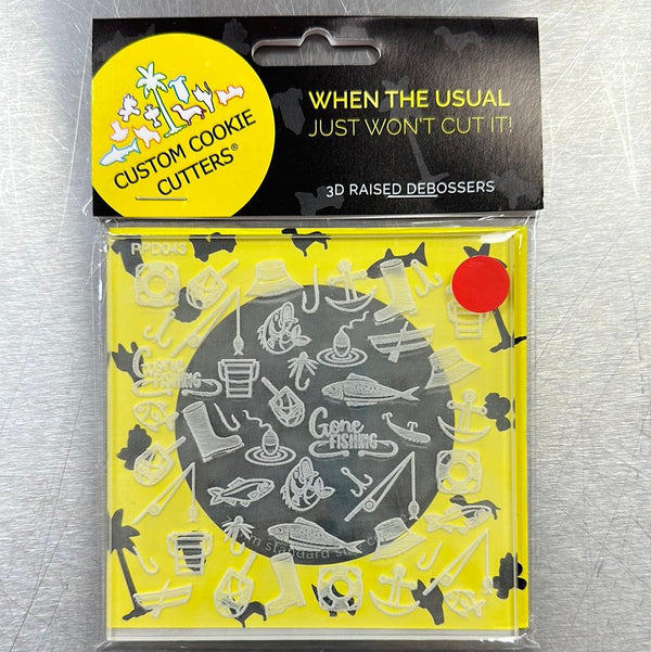 CCC Pattern Plate Fishing - Sweet Life Cake Supply