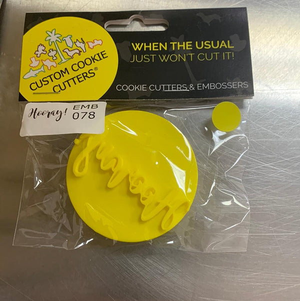 CCC Embosser Hooray! Embosser - Sweet Life Cake Supply