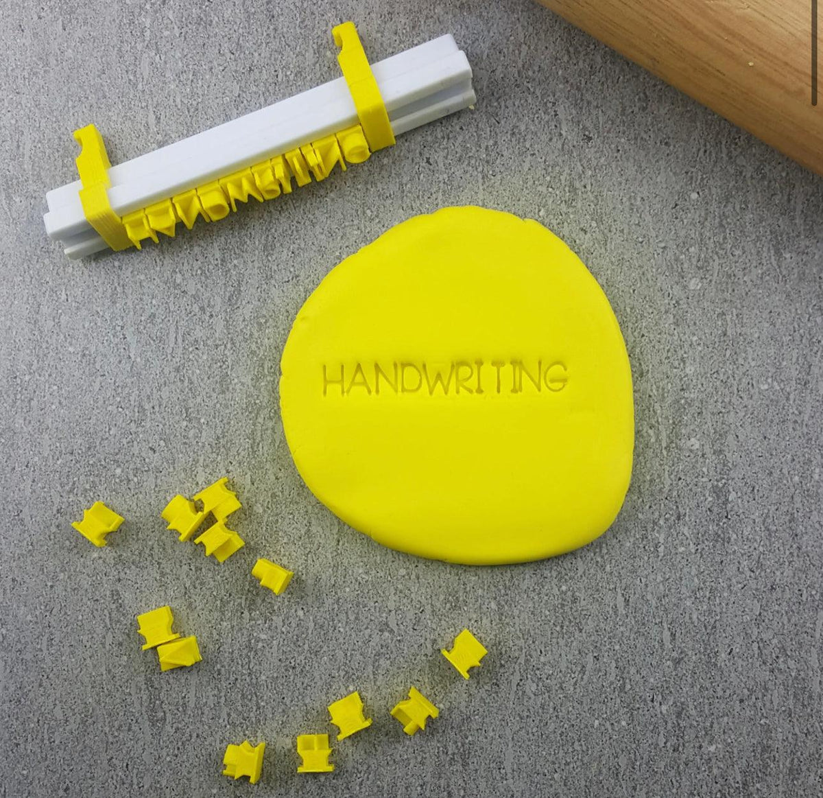 CCC Letter Stamps Handwriting Uppercase - Sweet Life Cake Supply