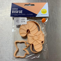Little Biskut Cutter Set Candy Cane Cutter & Embosser - Sweet Life Cake Supply