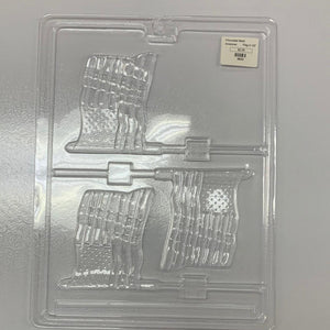 Chocolate Lollipop Mold American Flag - Sweet Life Cake Supply
