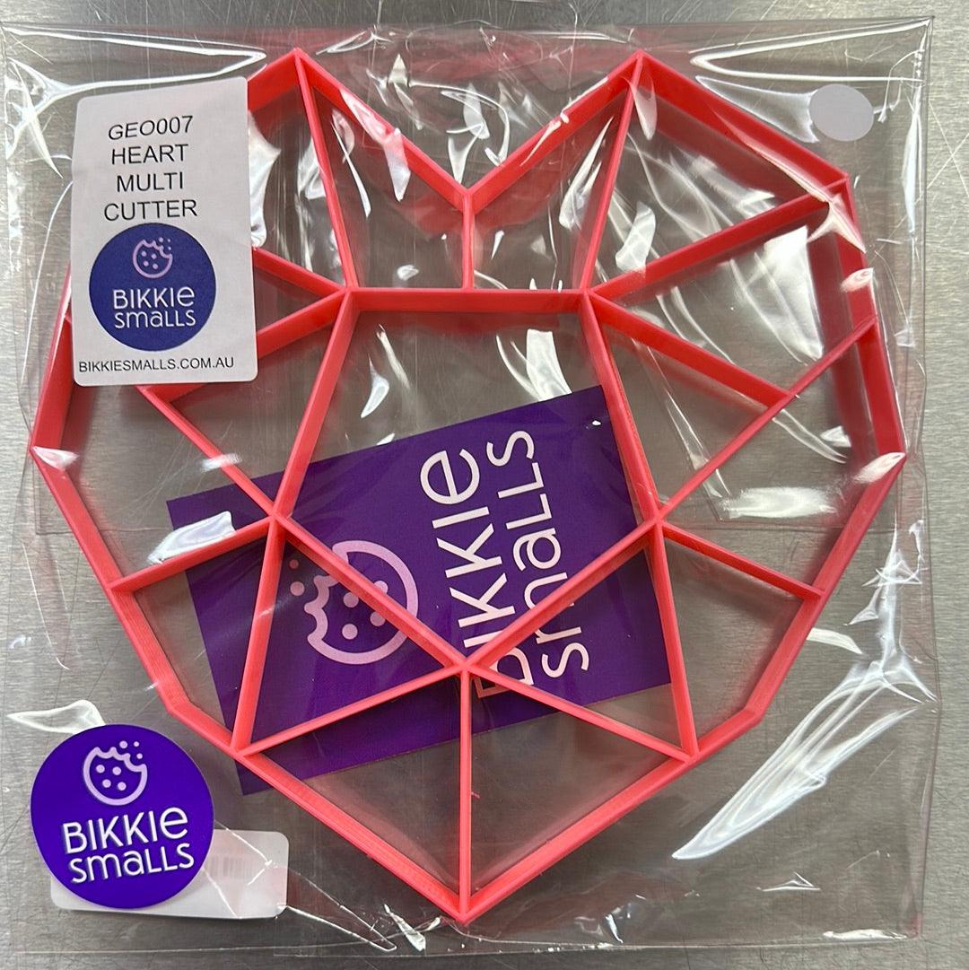 Bikkie Smalls Heart Geo Multi Cutter - Sweet Life Cake Supply