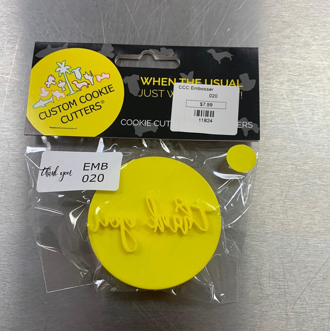 CCC Embosser Thank You Embosser - Sweet Life Cake Supply