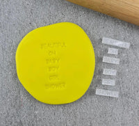 CCC Embosser Baby Mixed Message Set - Sweet Life Cake Supply