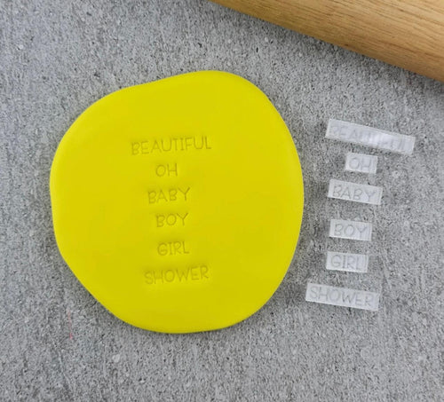 CCC Embosser Baby Mixed Message Set - Sweet Life Cake Supply