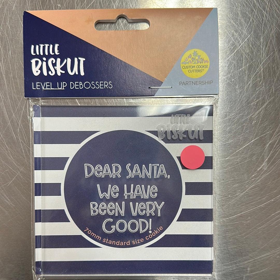 Little Biskut Dear Santa Debosser - Sweet Life Cake Supply