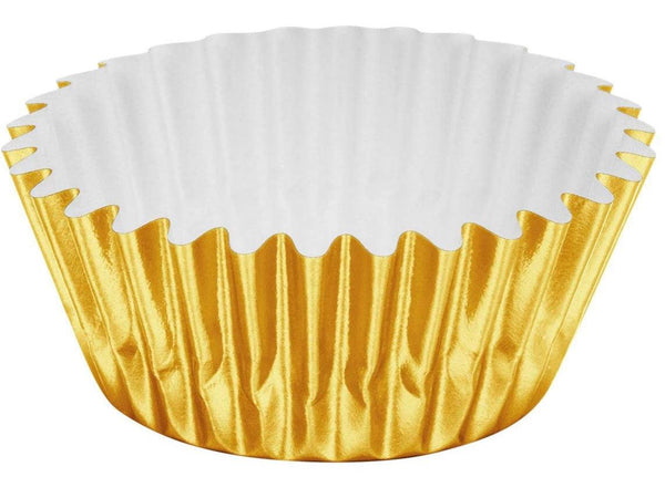 Mini Gold Foil Cupcake Liners 100 Count* - Sweet Life Cake Supply