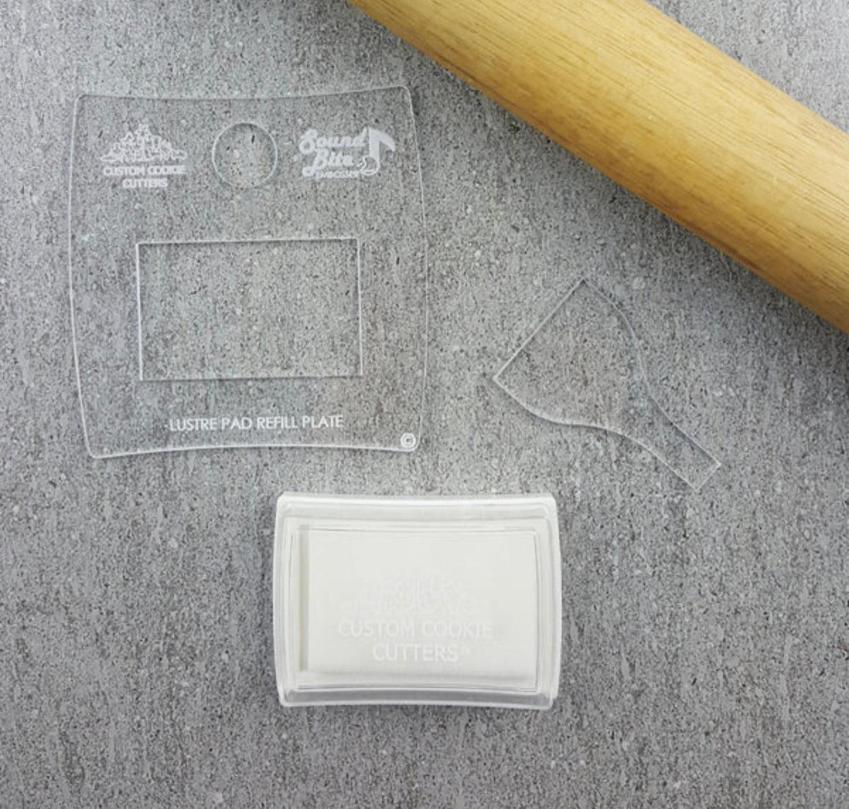 CCC Luster Stamping Starter Kit Plate & Pad Only - Sweet Life Cake Supply