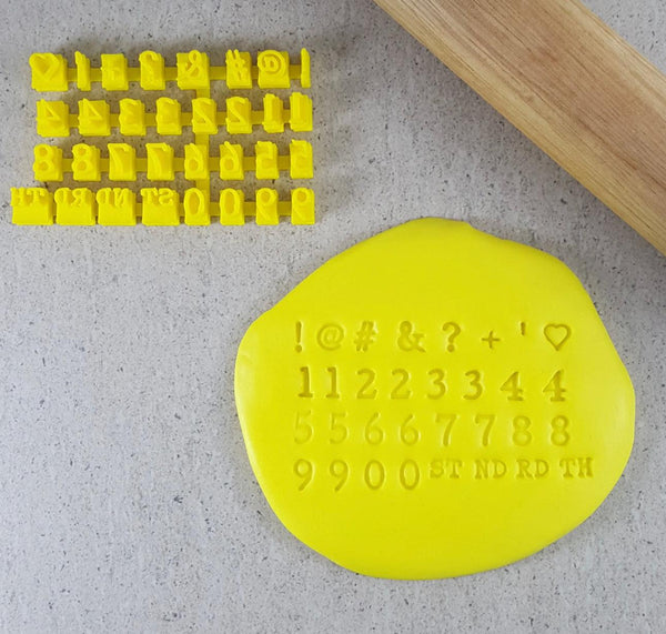 CCC Letter Stamps Typewriter Number Set - Sweet Life Cake Supply