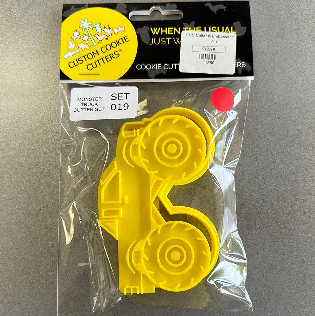 CCC Cutter & Embosser Set Monster Truck - Sweet Life Cake Supply