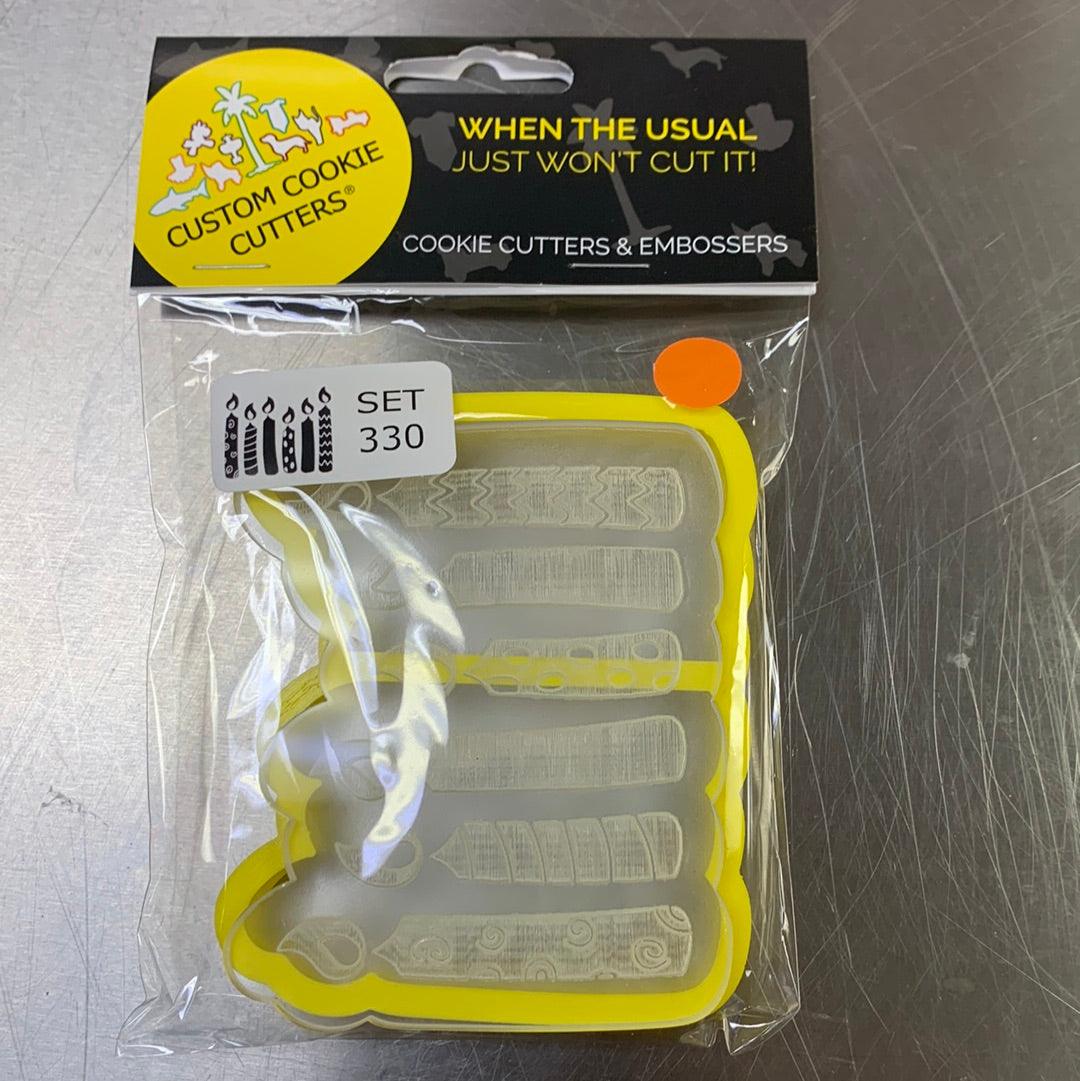 CCC Cutter & Embosser Set BirthdayCandles - Sweet Life Cake Supply