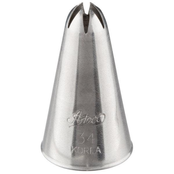 Standard Tube S/S Closed Star #34 - Sweet Life Cake Supply