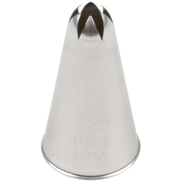 Med Tube S/S 3 Closed Star #843 - Sweet Life Cake Supply