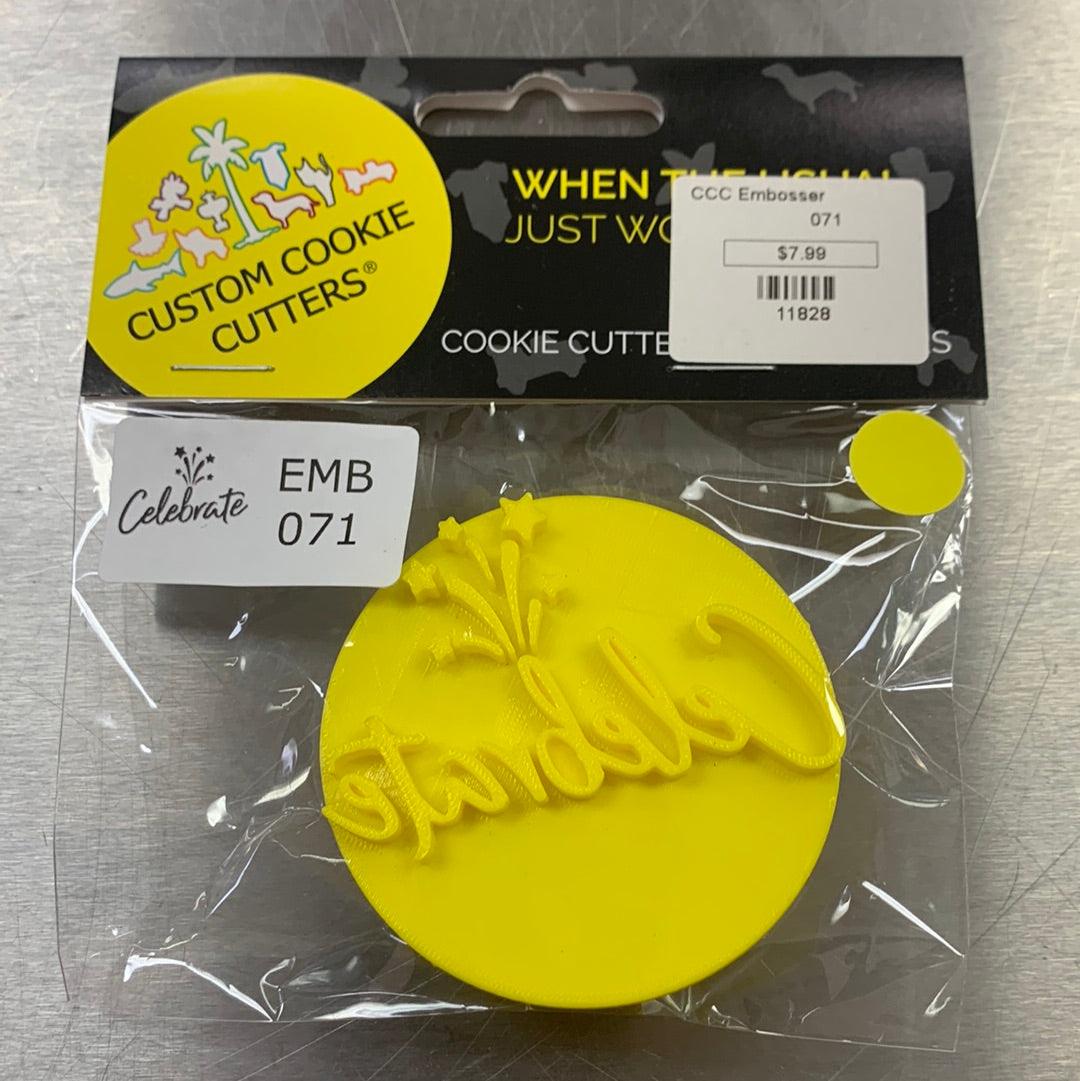 CCC Embosser Celebrate Embosser - Sweet Life Cake Supply