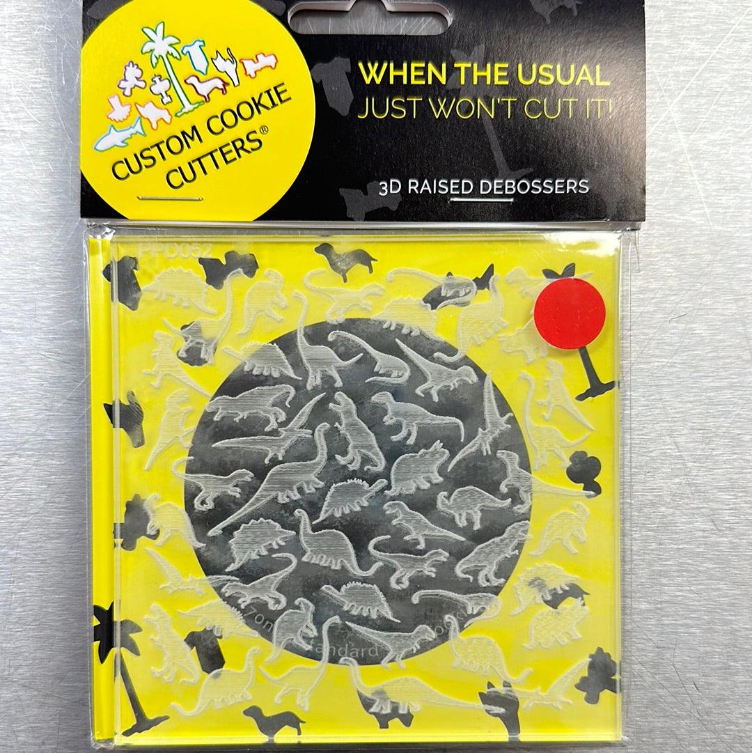 CCC Pattern Plate Dinosaurs - Sweet Life Cake Supply