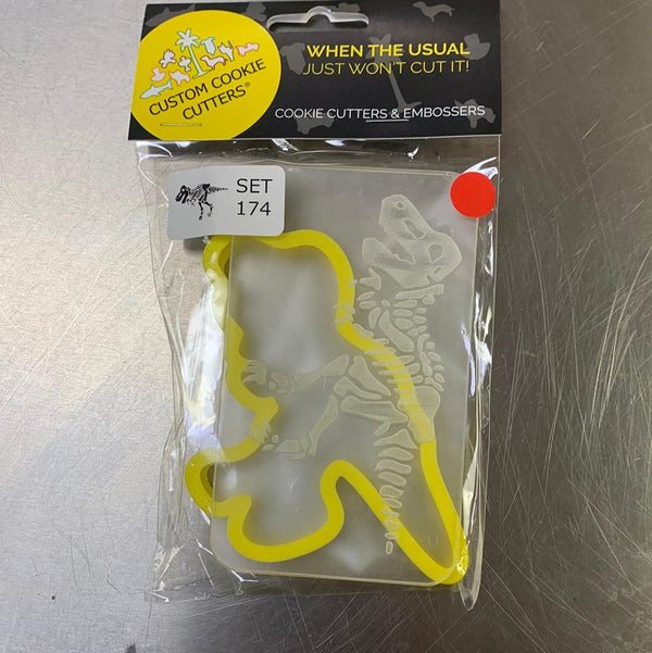 CCC Cutter & Debosser Set TRex Fossil Bones - Sweet Life Cake Supply