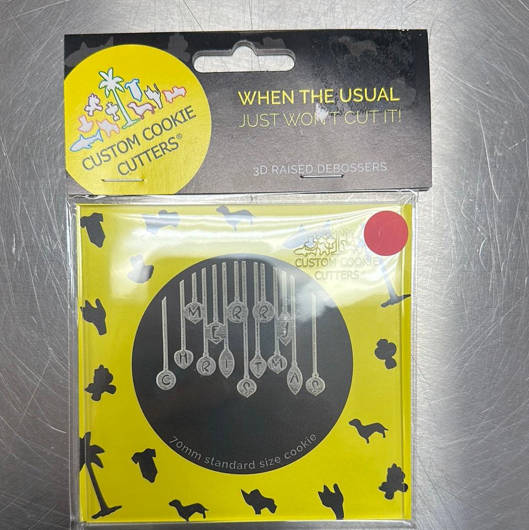 CCC Debosser Merry Christmas (Baubles) - Sweet Life Cake Supply