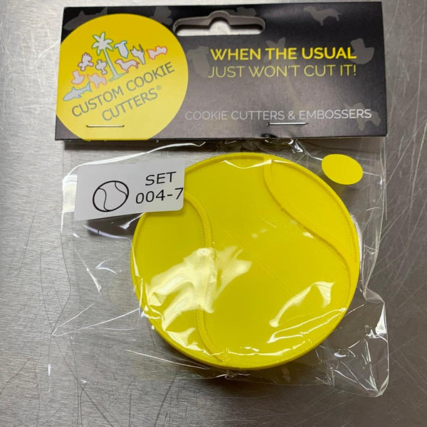 CCC Embosser Tennis Ball 70mm - Sweet Life Cake Supply