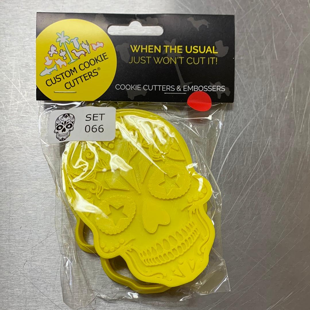 CCC Cutter & Embosser Set Skull 3D Starry Eyes - Sweet Life Cake Supply