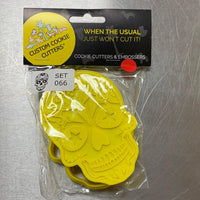 CCC Cutter & Embosser Set Skull 3D Starry Eyes - Sweet Life Cake Supply