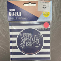 Little Biskut Baking Spirits Bright Debosser - Sweet Life Cake Supply