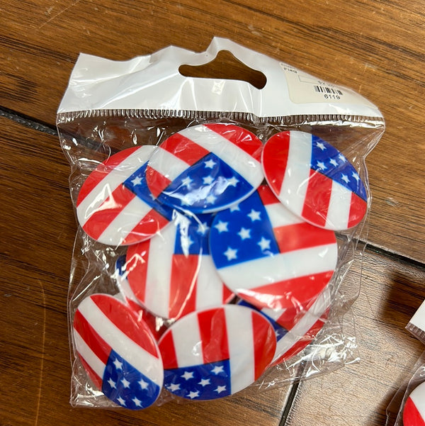 Deco Rings American Flag Round - Sweet Life Cake Supply