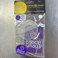 Bikkie Smalls Happy Birthday Platter Debosser - Sweet Life Cake Supply