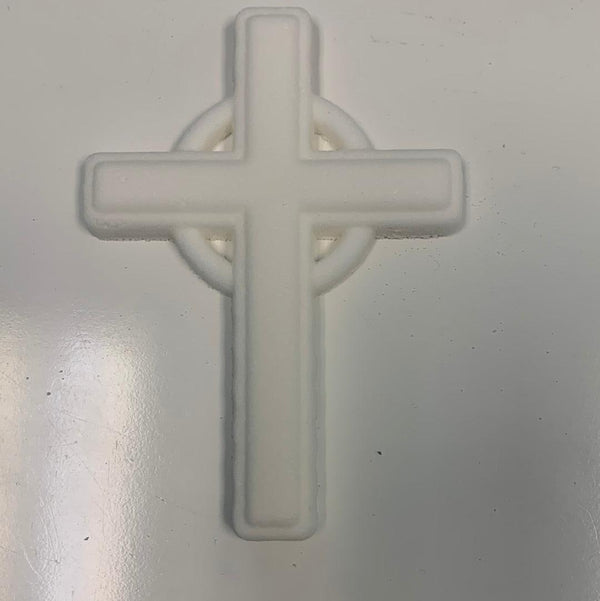 White Ornate Cross Dec-Ons® Decorations - Sweet Life Cake Supply