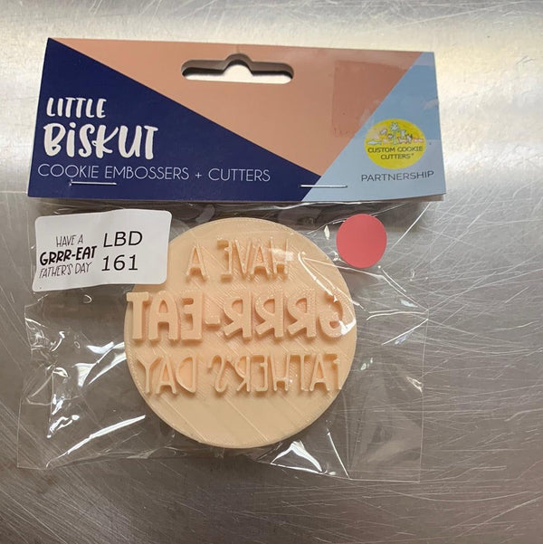 Little Biskut Cutter Grrr-eat Father's Day - Sweet Life Cake Supply