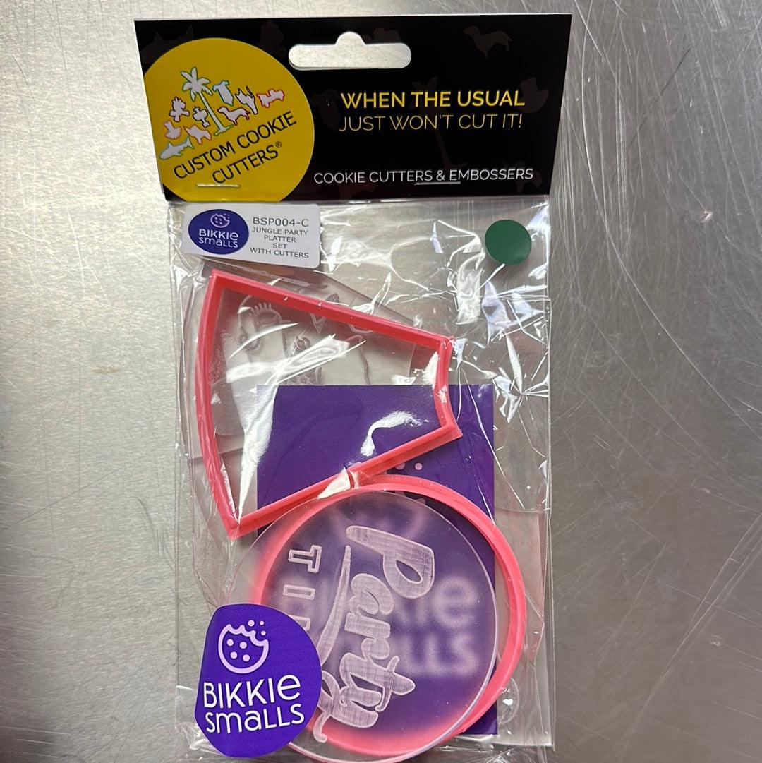 Bikkie Smalls Jungle Party Platter with Cutter Set - Sweet Life Cake Supply