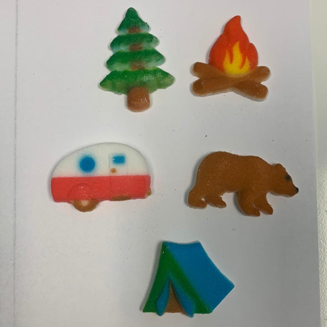 Dec On Happy Camper 5pk - Sweet Life Cake Supply