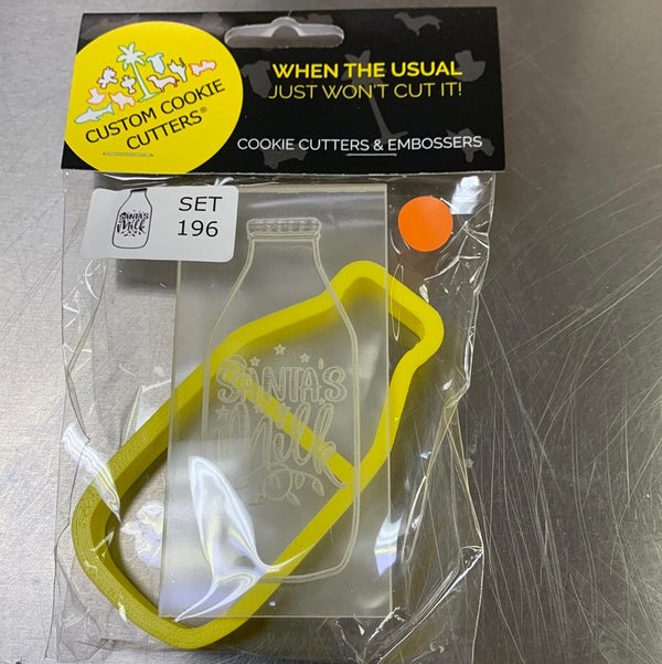 CCC Cutter & Debosser Set Santa's Milk - Sweet Life Cake Supply