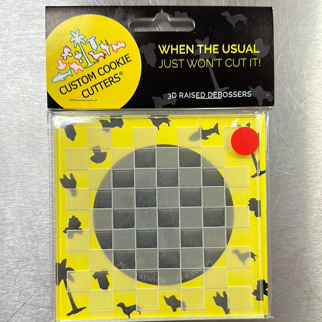 CCC Pattern Plate Checkerboard - Sweet Life Cake Supply