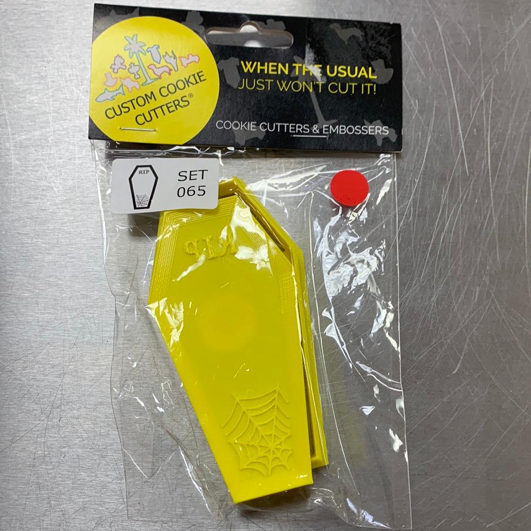 CCC Cutter & Embosser Set RIP Coffin - Sweet Life Cake Supply