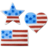 Dec On Flag American Flag Assortment 4PCS - Sweet Life Cake Supply