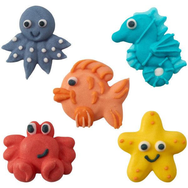 Royal Icing Toppers Sea Life 5pcs