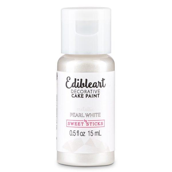 Sweet Sticks Metallic Pearl White Cake Paint - Sweet Life Cake Supply