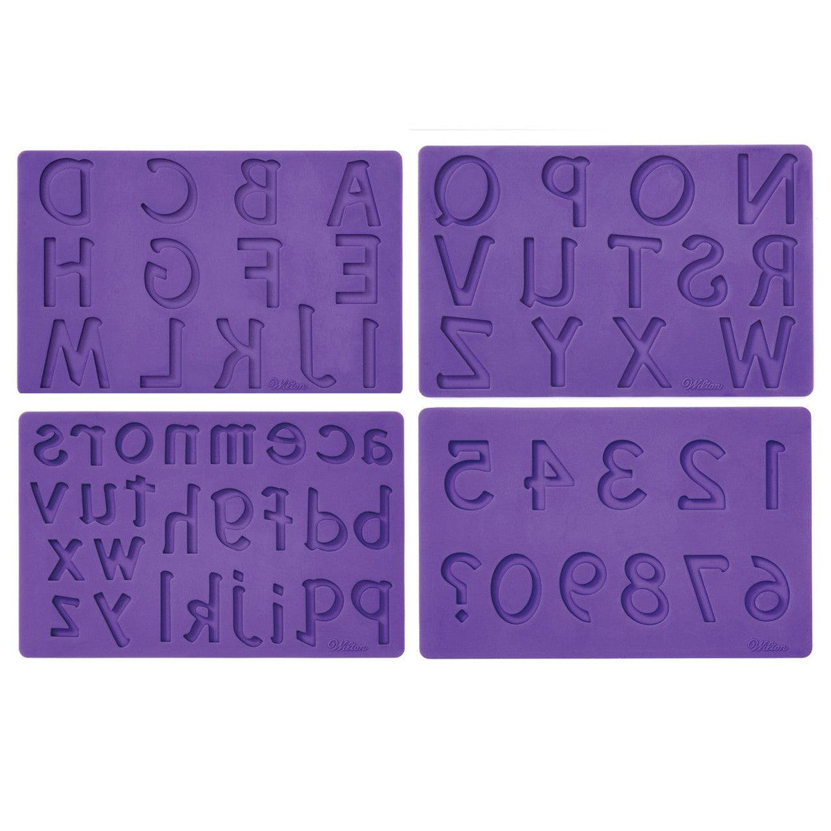 Wilton Letter/Number 4pcs Mold* - Sweet Life Cake Supply