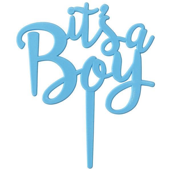It's a Boy Cake Topper Blue - Sweet Life Cake Supply