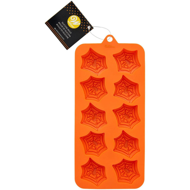 Wilton Halloween Spider Web Silicone Candy Mold, 10-Cavity