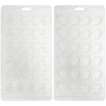 Wilton Halloween Mini Skull-Shaped Plastic Candy Mold, 24-Cavity