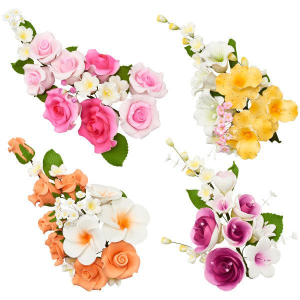 Gum Paste Flower Assortment Spray* - Sweet Life Cake Supply