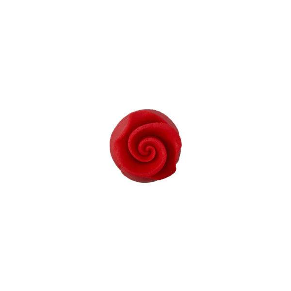 Red Sugar Soft Rose 0.5”* - Sweet Life Cake Supply