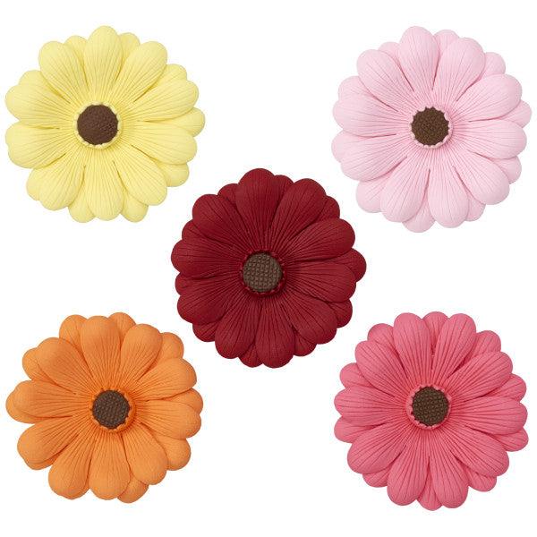 Gum Paste Flowers Gerbera Daisy Assortment 1 pcs