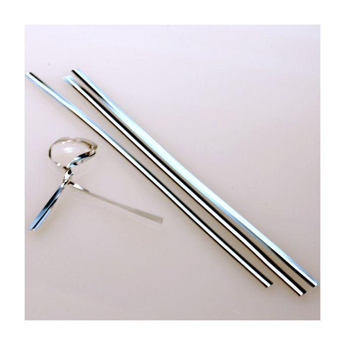 Silver Twist Tie 50pcs