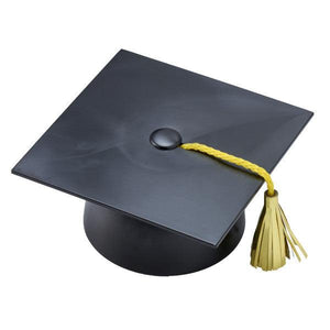 Plastic Black Grad Cap Cake Topper - Sweet Life Cake Supply