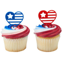 USA Love DecoPics® 6 pcs - Sweet Life Cake Supply